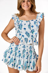 Ophelia Top Block Print
