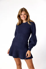 Ellody Knit Skirt Navy