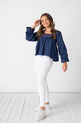Sweet Escape Top Indigo Media 5 of 6