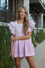 Geo Cascade Dress Lavender Dip Dye Media 3 of 5