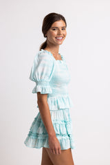 Rosie Ruffle Skirt Mint Tie Dye